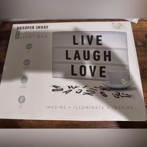 Sharper Image LED Message Board - Black and White - brand new